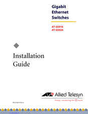Allied Telesis AT-GS924 Installation Manual