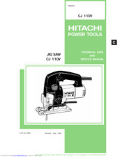 Hitachi CJ 110V Technical Data And Service Manual