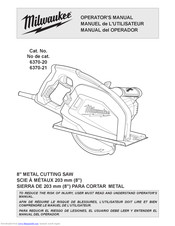 Milwaukee 6370-21 Operator's Manual