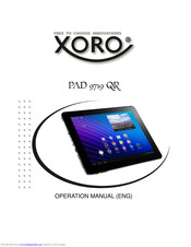 Xoro PAD 9719 QR Operation Manual