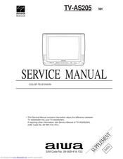 Aiwa TV-AS205 Service Manual