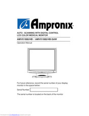 Ampronix AMVX1908/HB-SAW Operation Manual