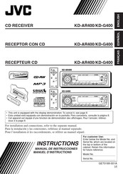 JVC KD-AR400 Instructions Manual