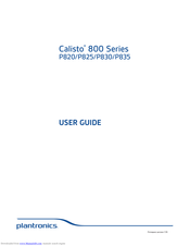 Plantronics Calisto P835 User Manual