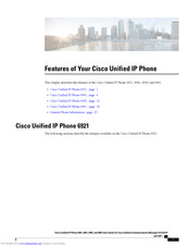 Cisco 6961 - Unified IP Phone Standard VoIP Features