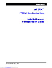 Honeywell ACUIX Installation And Configuration Manual