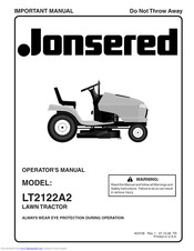 Jonsered LT2122A2 Operator's Manual