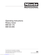 Miele MM 50-175 Operating Instructions Manual