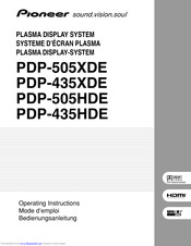 Pioneer PDP-505HDE User Manual
