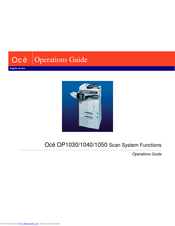 Oce OP25 Operation Manual