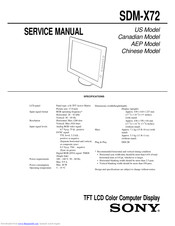 Sony SDM-X72 Service Manual