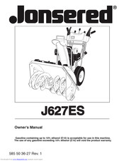 Jonsered J627ES Owner's Manual