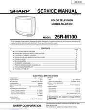 Sharp 25R-M100 Service Manual