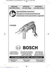 Bosch 1191VSRK Manuals ManualsLib