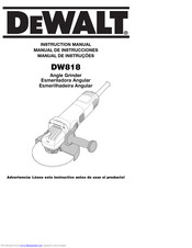 DeWalt DW818-AR Instruction Manual