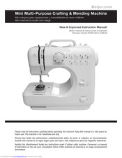 Meijer Mini Multi-Purpose Crafting & Mending Machine Instruction Manual