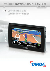 Targa PNA-E4330T User Manual And Service Information