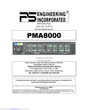 PS Engineering PMA8000 Installation And Operaion Manual