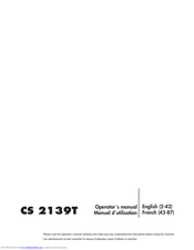 Jonsered CS 2139T Operator's Manual