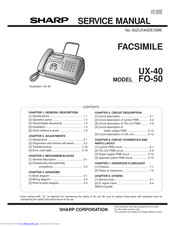Sharp FO-50DE Service Manual