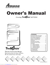 Amana BigOven ACF7225A Owner's Manual