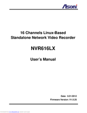 Asoni NVR616LX User Manual
