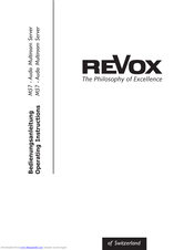 Revox M57 Operating Instructions Manual