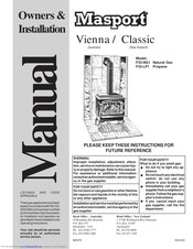 Masport Vienna Owners & Installation Manual