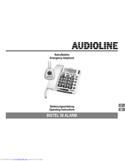 AUDIOLINE BIGTEL 50 ALARM Operating Instructions Manual