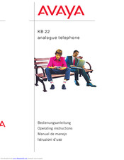 Avaya KB 22 Operating Instructions Manual