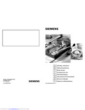 Siemens Cooking hob Operating Instructions Manual