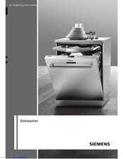 Siemens Dishwasher Operating Instructions Manual