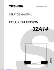 Toshiba 32A14 Service Manual