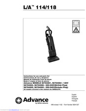 Advance Acoustic 56704002 Instructions For Use Manual
