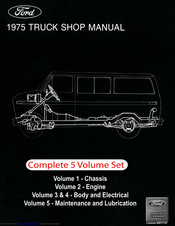 Ford Truck 1975 Shop Manual
