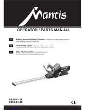 Mantis 8550-01-38 Operator's Manual