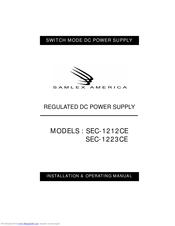 Samlexpower SEC-1212CE Installation & Operating Manual