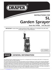 Draper GS5 Instructions