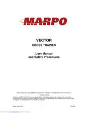 Marpo Kinetics Vector User Manual And Safety Procedures