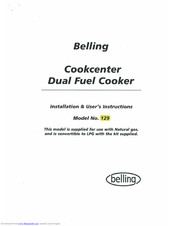 Belling Cookcenter 129 Installation & User's Instructions