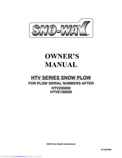 Sno-Way HTVG100000 Owner's Manual