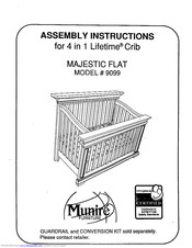 Munire 4 in 1 lifetime outlet crib