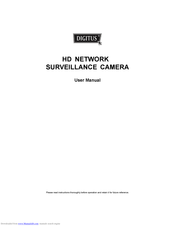 Digitus HD NETWORK SURVEILLANCE CAMERA User Manual
