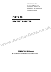 Sam4s ELLIX 20 Operator's Manual