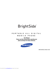 Samsung Brightside User Manual