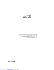 Acer PD721 Service Manual