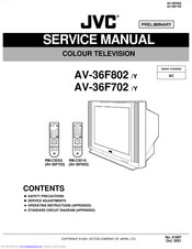 JVC AV-36F802, AV-36F702, AV-32F802, AV-32F702, AV-27F802, AV-27F702 Service Manual