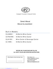 Summit CL15WC Owner's Manual