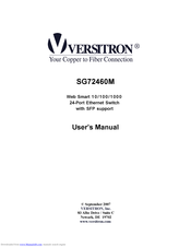 Versitron SG72460M User Manual
