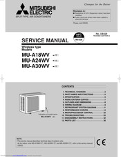 Mitsubishi Electric MU-A24WV-E1 Service Manual
